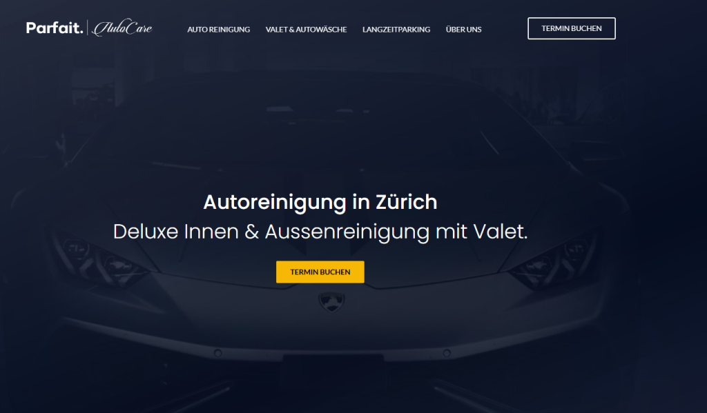 auto care website design