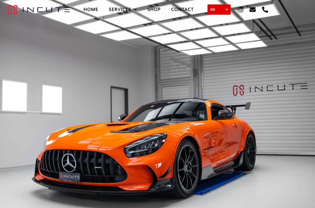 luxury wash website design