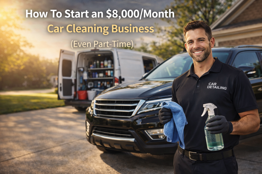 How To Start an $8,000/Month Car Cleaning Business (Even Part-Time)