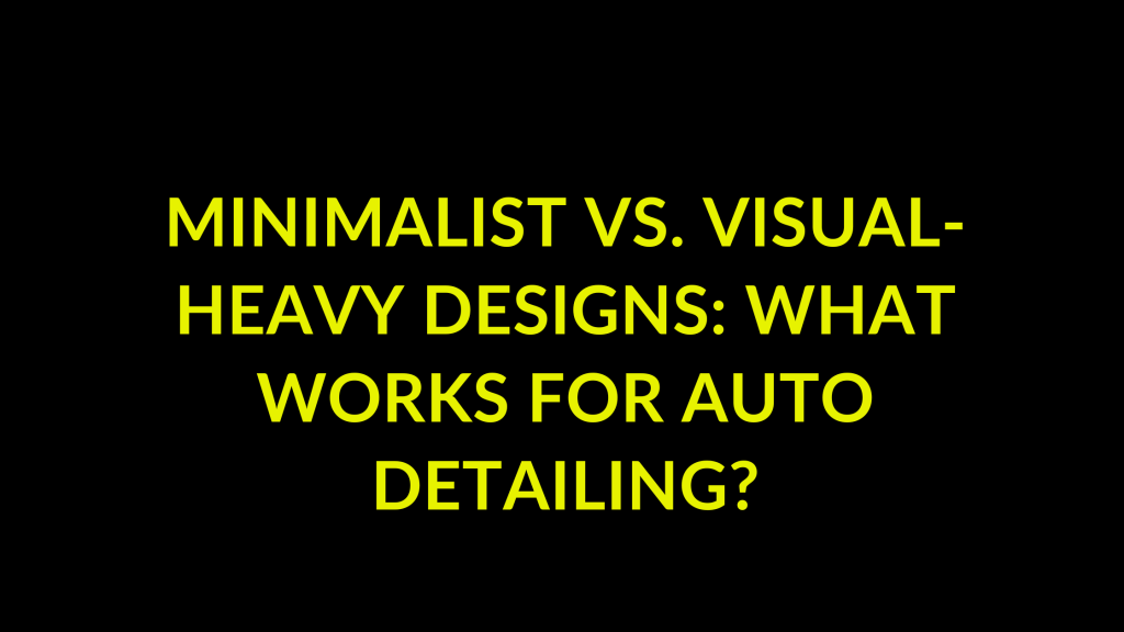 Minimalist vs. Visual-Heavy Designs