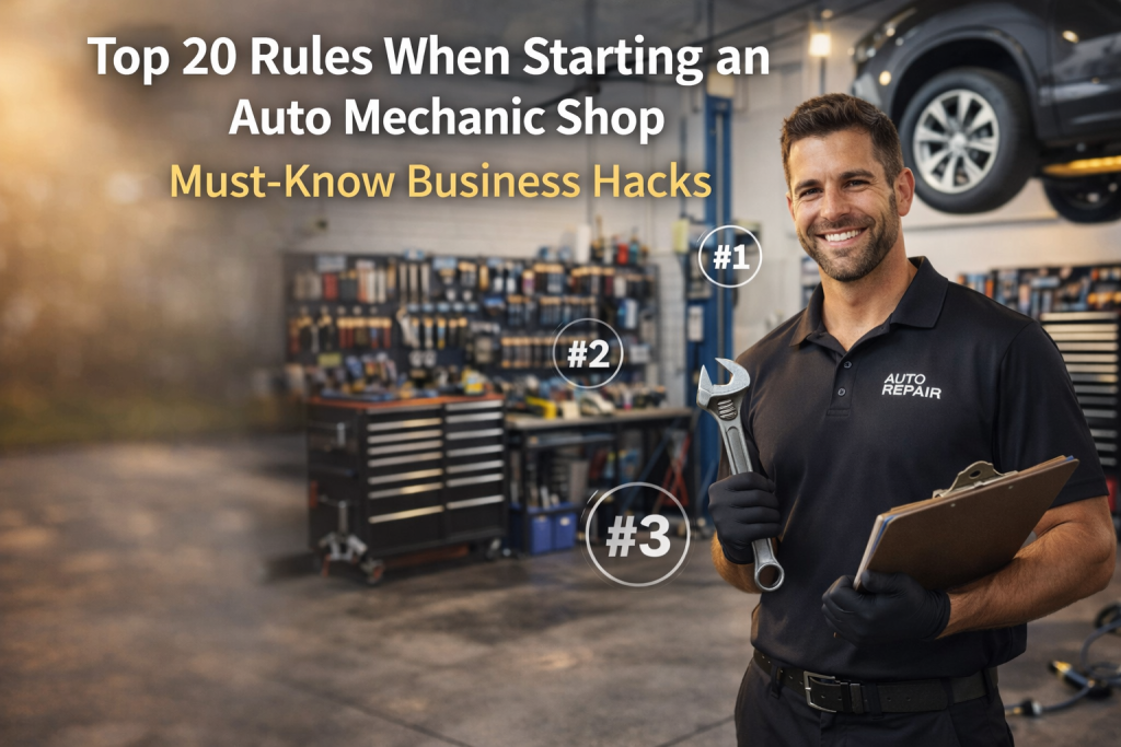 Top 20 Rules When Starting an Auto Mechanic Shop | Must-Know Business Hacks